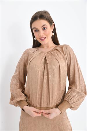 Garmi Kadın Jakar Takım Beige