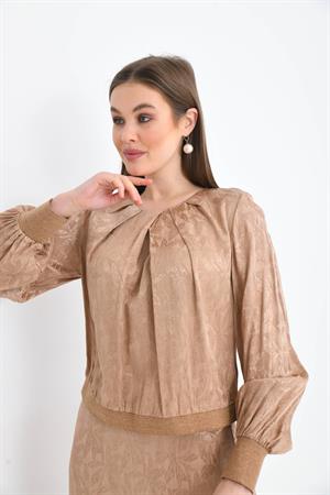 Garmi Kadın Jakar Takım Beige