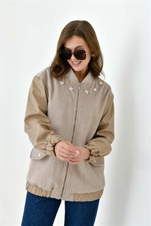 Garmi Kadın Kaşe Kaban Beige