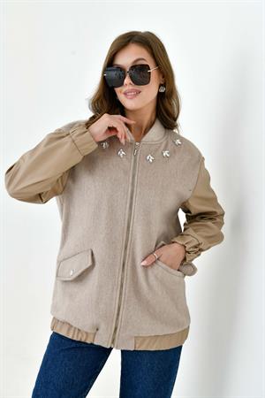 Garmi Kadın Kaşe Kaban Beige