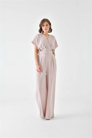 Garmi Kadın Kemerli Tulum Beige