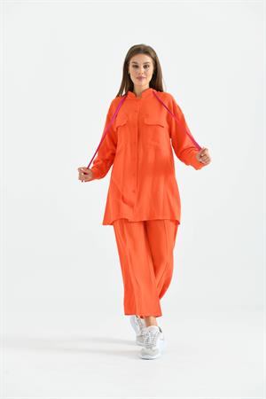 Garmi Kadın Keten Takım Orange