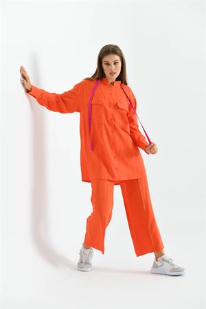 Garmi Kadın Keten Takım Orange