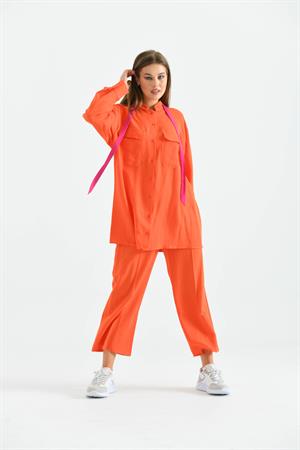 Garmi Kadın Keten Takım Orange