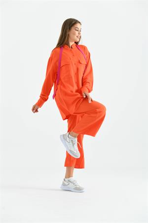 Garmi Kadın Keten Takım Orange