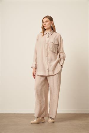 Garmi Kadın Modal Cepli Takım Beige