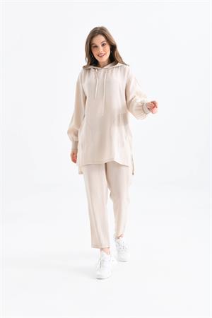 Garmi Kadın Pantolonlu Takım Beige