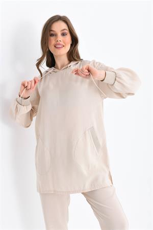 Garmi Kadın Pantolonlu Takım Beige