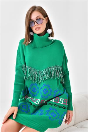 Garmi Kadın Püskül Detaylı Tunik Benetton