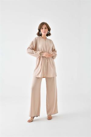 Garmi Kadın Ribana Modal Takım Beige