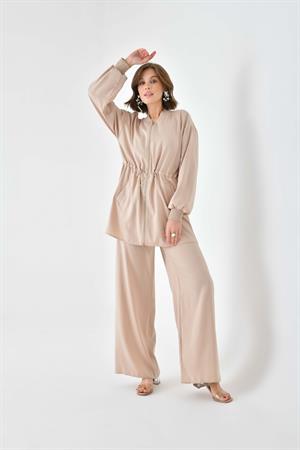 Garmi Kadın Ribana Modal Takım Beige