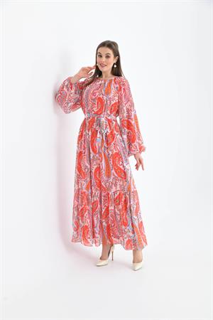 Garmi Kadın Şifon Elbise Orange