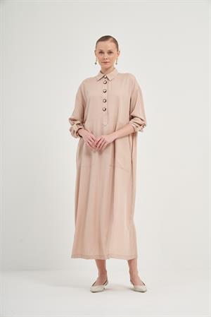 Garmi Kadın Tansel Elbise Beige