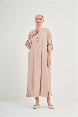 Garmi Kadın Tansel Elbise Beige