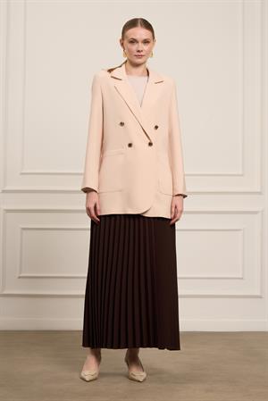 Garmi Kadın Tek Kruvaze Ceket Beige