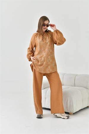 Garmi Kadın Varak Takım Camel