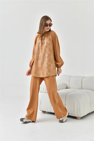Garmi Kadın Varak Takım Camel