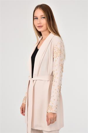 Kadın Abaya İkili Takım Beige
