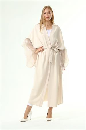 Kadın Abaya Kap Beige