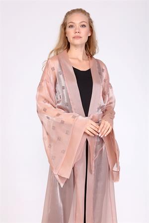 Kadın Abaya Kap Pudra