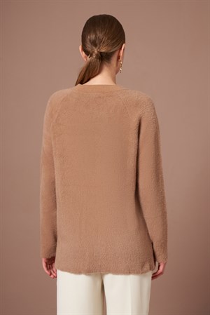 Kadın Angora Hırka Bisküvi