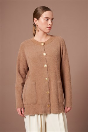 Kadın Angora Hırka Bisküvi