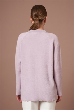 Kadın Angora Hırka Lila