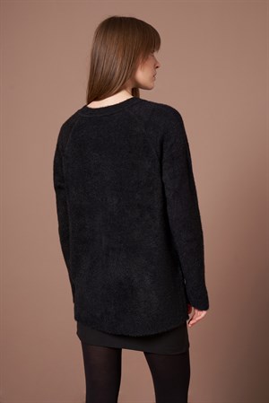 Kadın Angora Hırka Siyah