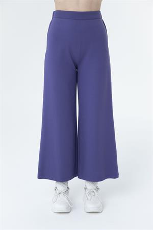 Kadın Bol Paça Pantolon French-Navy