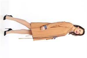 Kadın Cep Detaylı Spor Tunik Camel