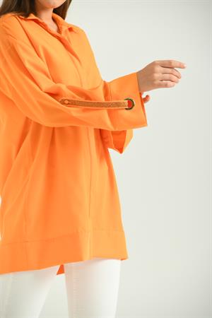 Kadın Coton Gömlek Orange