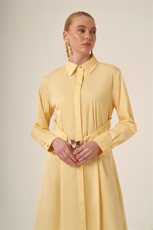 Kadın Cotton Elbise Beige