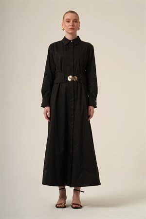 Kadın Cotton Elbise Siyah