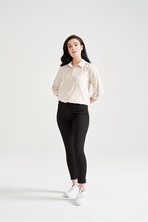 Kadın Dar Kalıp Slim Fit Jean Siyah