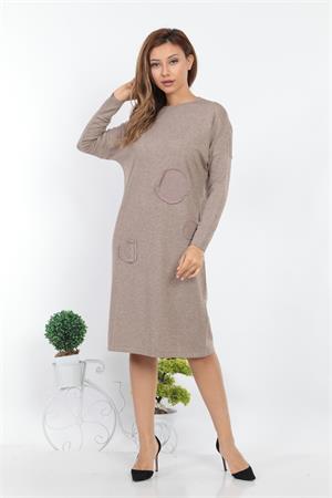 Kadın Detaylı Tunik Beige
