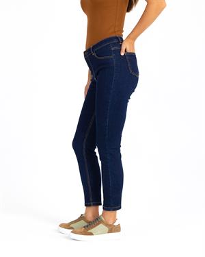 Kadın Düz Kesim Jean Pantolon Mavi