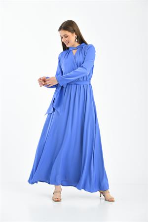 Kadın Elegant Elbise Mor