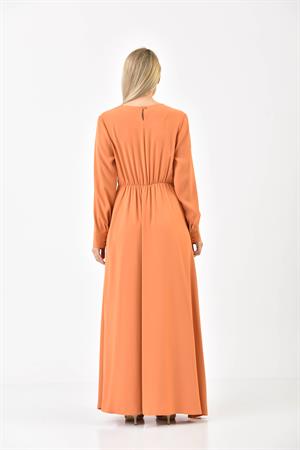 Kadın Elegant Elbise Orange