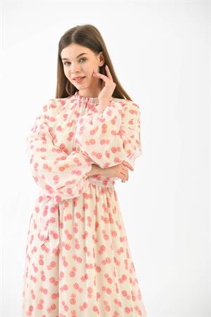 Kadın Elegant Elbise Pembe