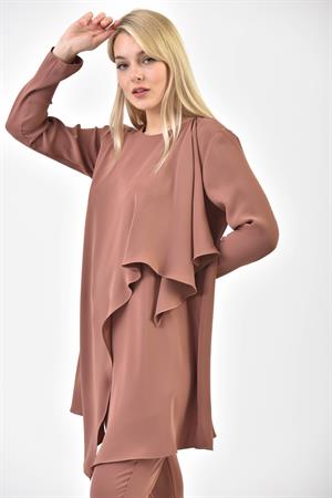 Kadın Elegant Takım Kahve