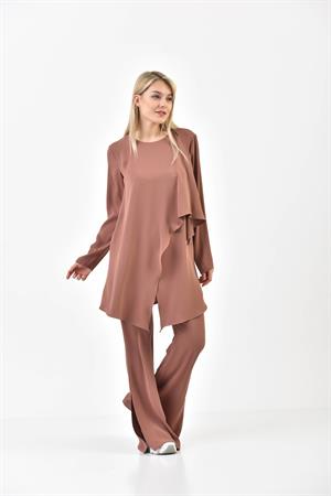 Kadın Elegant Takım Kahve