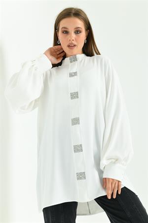 Kadın Elegant Tunik Ekru