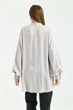 Kadın Elegant Tunik Gri