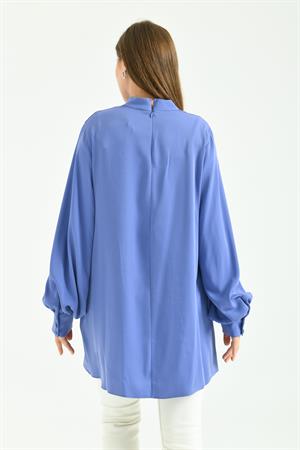 Kadın Elegant Tunik Mavi
