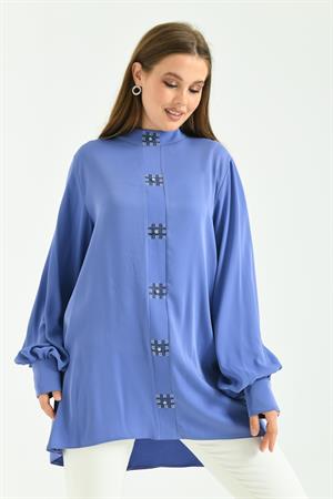 Kadın Elegant Tunik Mavi