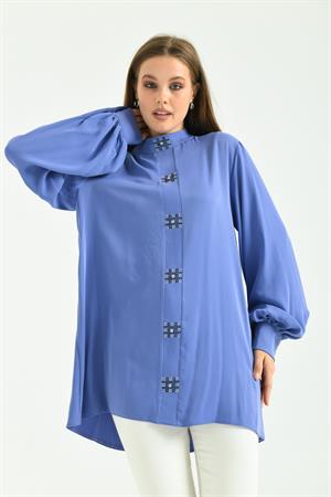 Kadın Elegant Tunik Mavi
