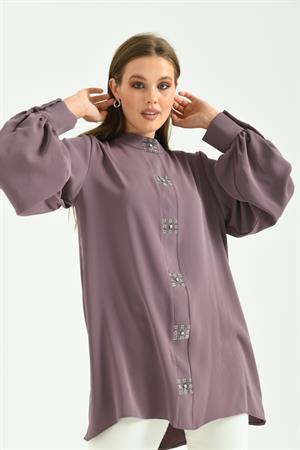 Kadın Elegant Tunik Mor