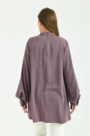 Kadın Elegant Tunik Mor