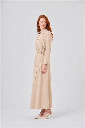 Kadın Erta Elbise Beige