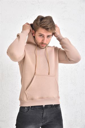 Kadın İçi Şardonlu Sweatshirt Vizon